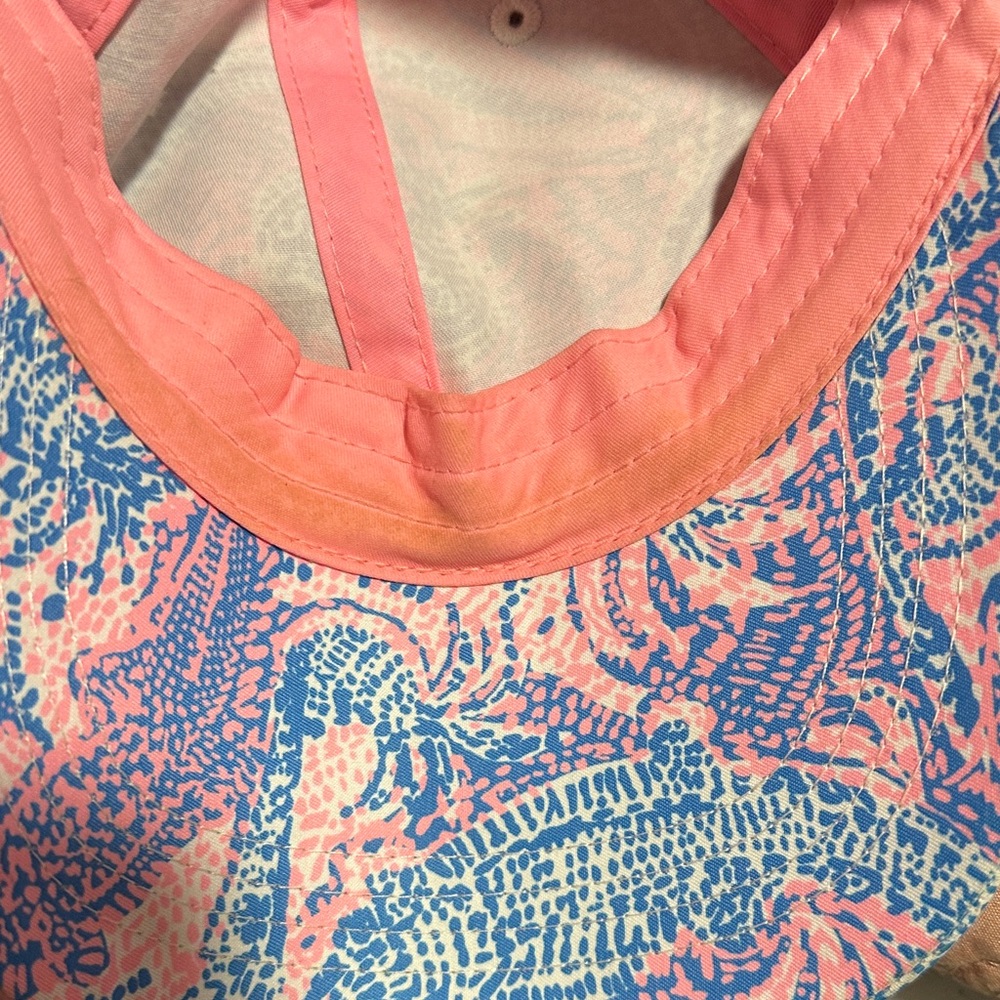 Lilly Pulitzer Pink and Blue Gator Hat - Picture 2 of 4